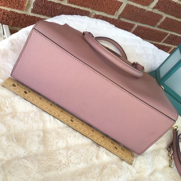 Kate spade mauve pink leather satchel - Picture 8 of 16